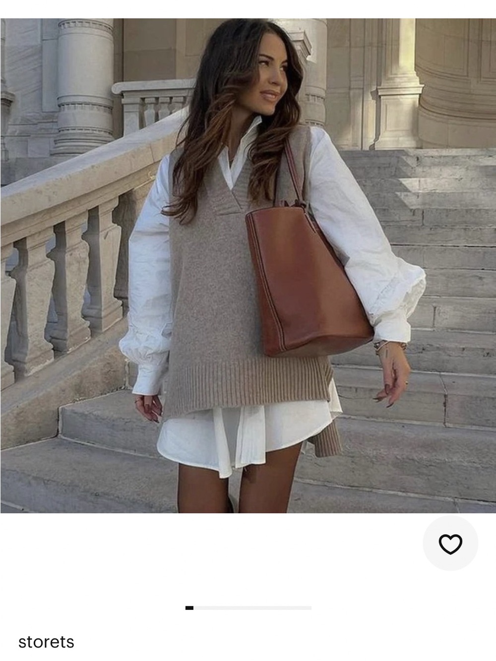 STORETS LYLA OVERSIZED SWEATER VEST